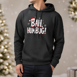 Bah Humbug Grappige Sarcastische Chagrijnige Kerst Hoodie