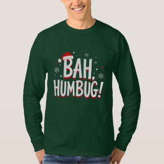 Bah Humbug Grappige Sarcastische Chagrijnige Kerst T-shirt