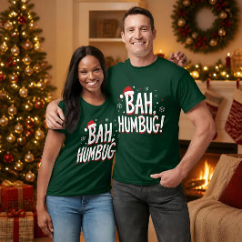 Bah Humbug Grappige Sarcastische Chagrijnige Kerst T-shirt