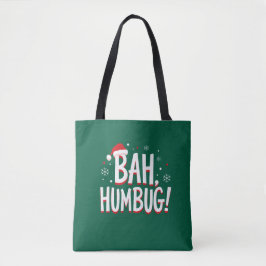 Bah Humbug Grappige Sarcastische Chagrijnige Kerst Tote Bag