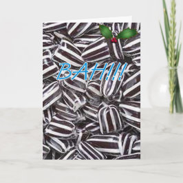 BAH HUMBUG!!! HET WENSKAART VAN KERSTMIS FEESTDAGEN KAART