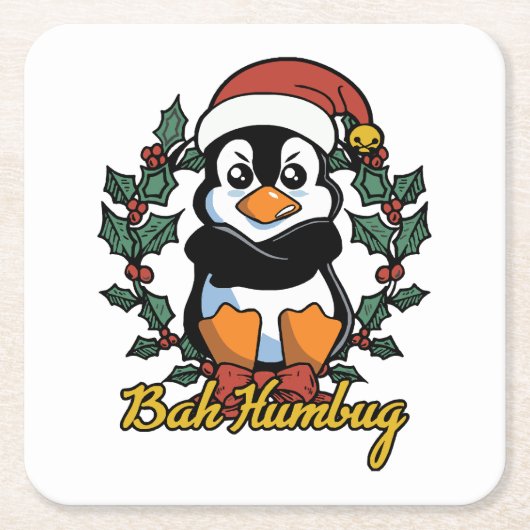 Bah Humbug Kartonnen Onderzetters (Voorkant)