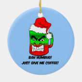 Bah humbug! keramisch ornament (Achterkant)
