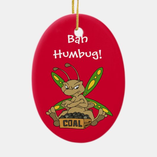Bah Humbug! Keramisch Ornament (Achterkant)