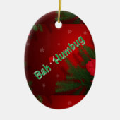 Bah Humbug Keramisch Ornament (Voorkant)