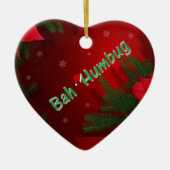 Bah Humbug Keramisch Ornament (Voorkant)