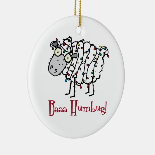 Bah Humbug Keramisch Ornament (Rechts)