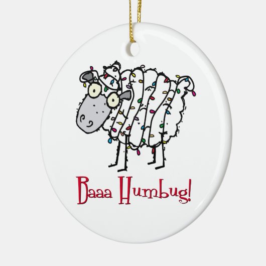 Bah Humbug Keramisch Ornament (Links)