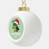 Bah Humbug Keramische Bal Ornament (Rechts)