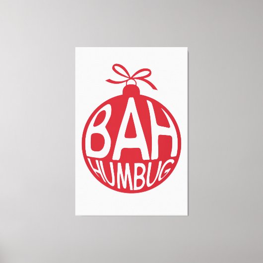 Bah Humbug Kerst Ornamenten Decoratie Sneeuwvlok (Voorkant)