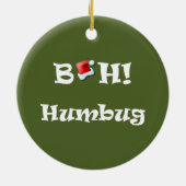 Bah! Humbug kerstdecoratie Keramisch Ornament (Achterkant)
