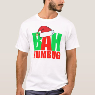 Bah Humbug kerstfeest t-shirt grappige santa