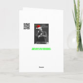 Bah Humbug Kerstmis Feestdagen Kaart (Achterkant)