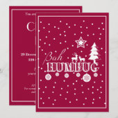 Bah Humbug Kerstmis Kaart (Voorkant / Achterkant)