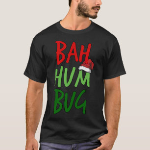Bah Humbug Kerstmis Kerstman Hoed Anti-Kerstmis T-shirt
