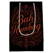 Bah Humbug Kerstmis Medium Cadeauzakje (Achterkant)