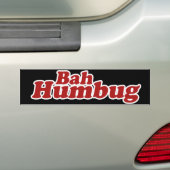 Bah Humbug Kerstmis Scrooge Bumpersticker (Op auto)