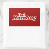 Bah Humbug Kerstmis Scrooge Rechthoekige Sticker (Tas)