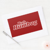 Bah Humbug Kerstmis Scrooge Rechthoekige Sticker (Envelop)