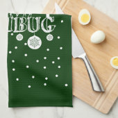 Bah Humbug, Kerstmis Theedoek (Quarter Fold)