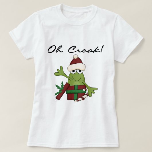 Bah Humbug Kikker Kerst Tshirts en geschenken (Design voorkant)