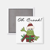 Bah Humbug Kikker Kerst Tshirts en geschenken Magneet (Voorkant / Achterkant)