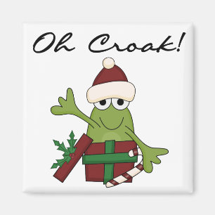 Bah Humbug Kikker Kerst Tshirts en geschenken Magneet