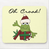 Bah Humbug Kikker Kerst Tshirts en geschenken Muismat (Voorkant)