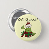 Bah Humbug Kikker Kerst Tshirts en geschenken Ronde Button 5,7 Cm (Voorkant /achterkant)