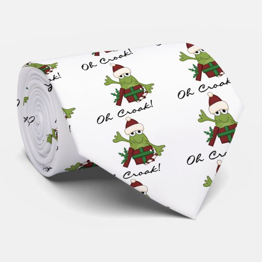 Bah Humbug Kikker Kerst Tshirts en geschenken Stropdas (Opgerold)