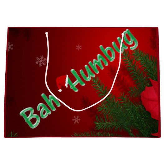 Bah Humbug Large Cadeautasje (Voorkant)