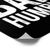 Bah Humbug. Leuke sarcastische Anti Kerstmis feest Poster (Hoek)