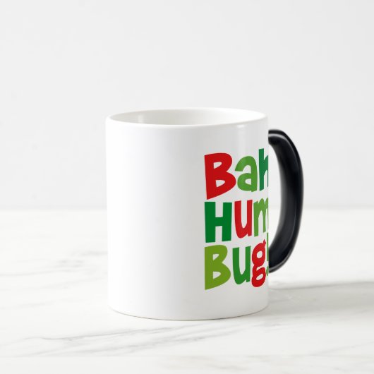 Bah Humbug Magische Mok (Voorkant rechts)