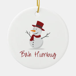 Bah Humbug - Mischievous Snowman - Kerstmis Keramisch Ornament