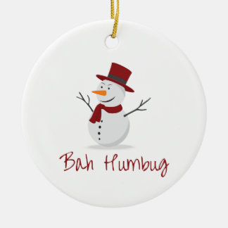 Bah Humbug - Mischievous Snowman - Kerstmis Keramisch Ornament