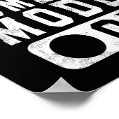 Bah Humbug Mode Aan - Fun Christmas Grumpy Attitud Poster (Hoek)