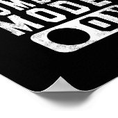 Bah Humbug Mode On - Grappige kerst chagrijnige ho Poster (Hoek)