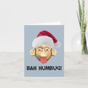 Bah Humbug Monkey kaart