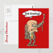 Bah Humbug Oud Man Briefkaart (Voorkant / Achterkant)