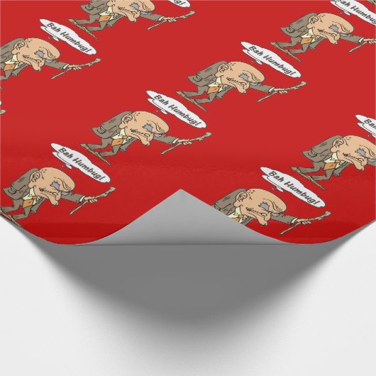 Bah Humbug Oud Man Cadeaupapier (Hoek)