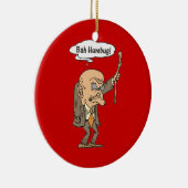 Bah Humbug Oud Man Keramisch Ornament (Rechts)
