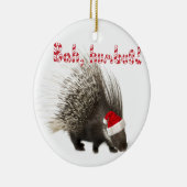 Bah, humbug! Porcupine-sierplant Keramisch Ornament (Rechts)
