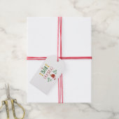 Bah Humbug Red Green en Gele Humoureus Cadeaulabel (Met Touw)
