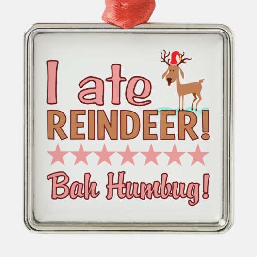 Bah Humbug Rendier ornament (Voorkant)