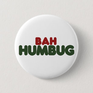 Bah Humbug Ronde Button 5,7 Cm