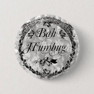  Bah Humbug Ronde Button 5,7 Cm