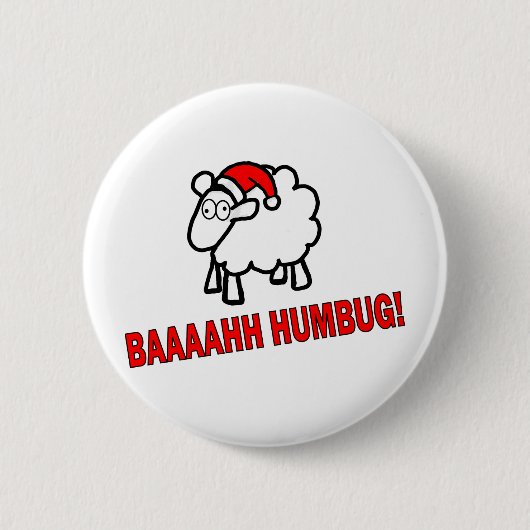 Bah Humbug! Ronde Button 5,7 Cm (Voorkant)