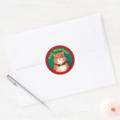 Bah Humbug Ronde Sticker (Envelop)
