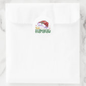 Bah humbug ronde sticker (Tas)