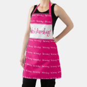 Bah humbug roze kerstman schort (Insitu)